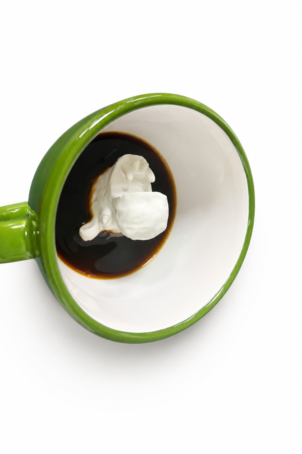 3D Peekaboo Hippo Ceramic Coffee Mug - 04