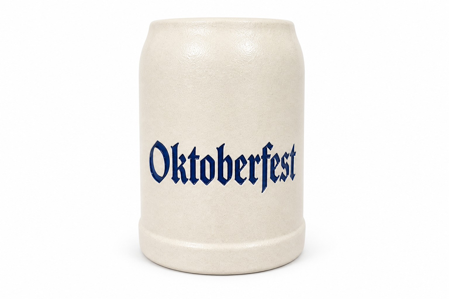 Classic Oktoberfest Debossed Ceramic Beer Stein Mug (500ml / 17oz)